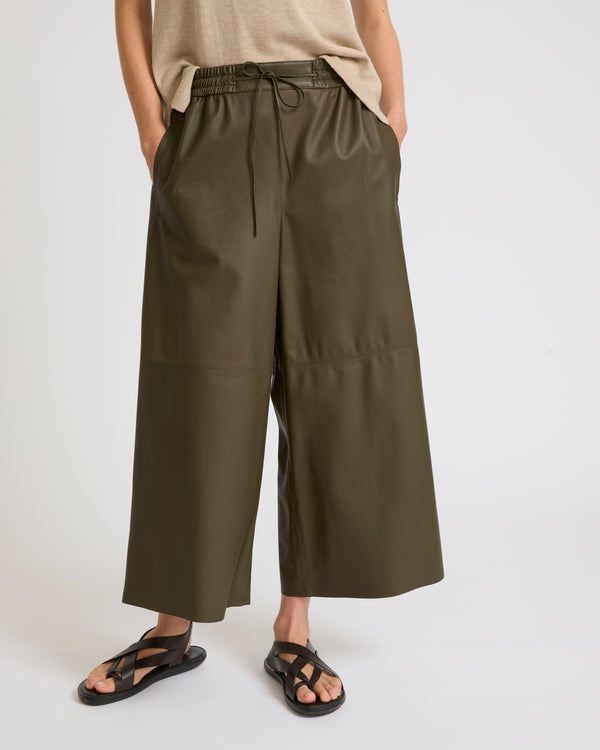 Culottes in fine lamb leather