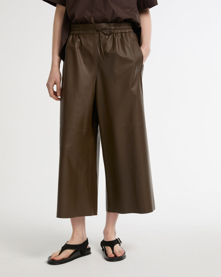 Culottes in fine lamb leather