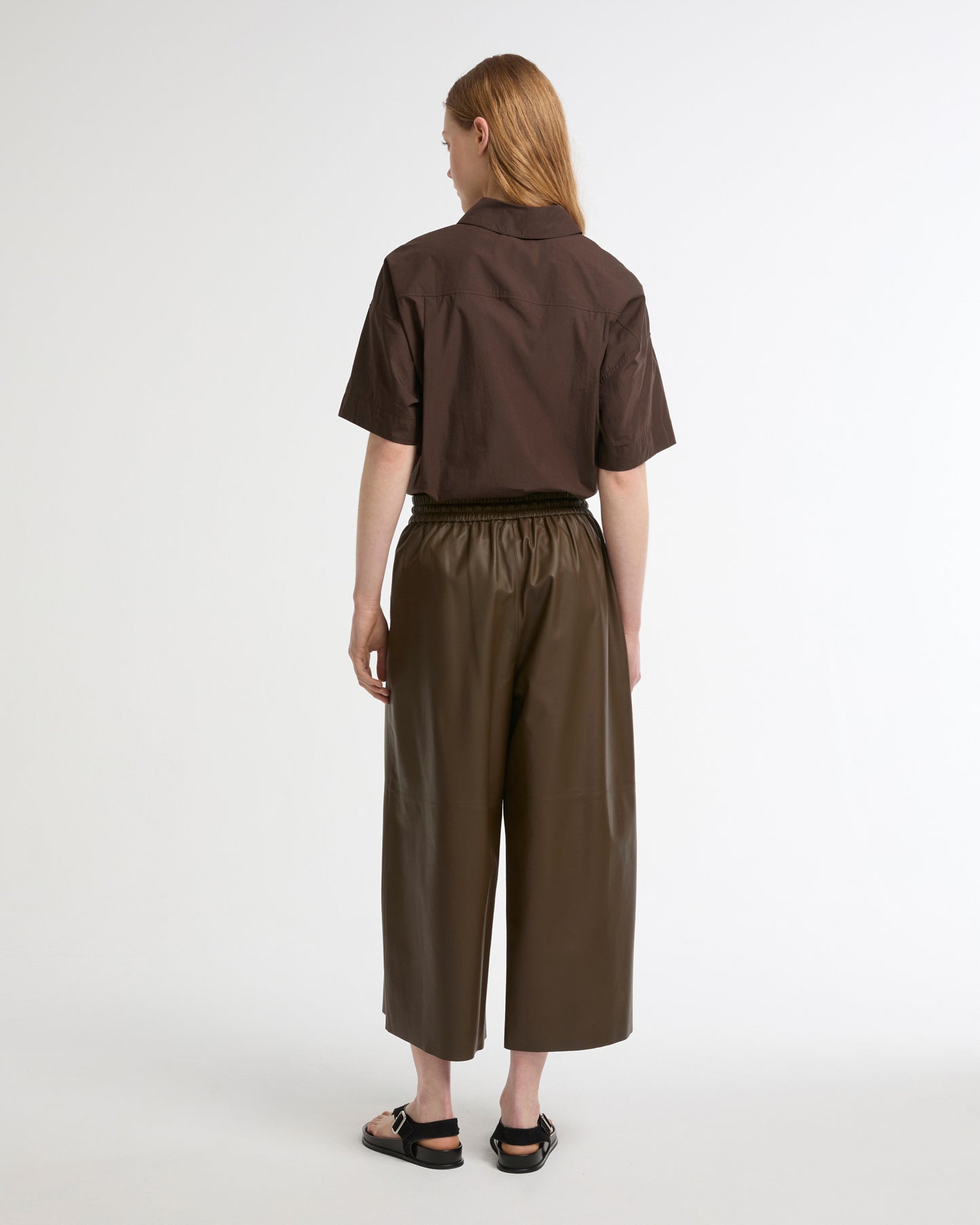 Culottes in fine lamb leather