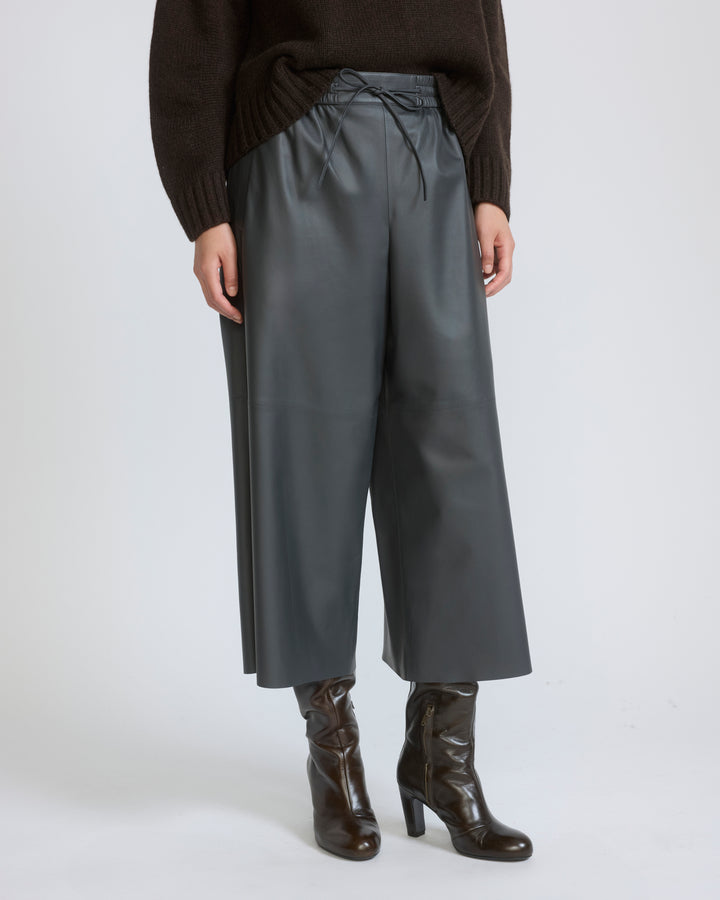 Culottes in fine lamb leather - Yves Salomon - New Fall/Winter Collection