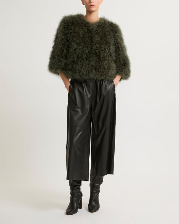 Culottes in fine lamb leather