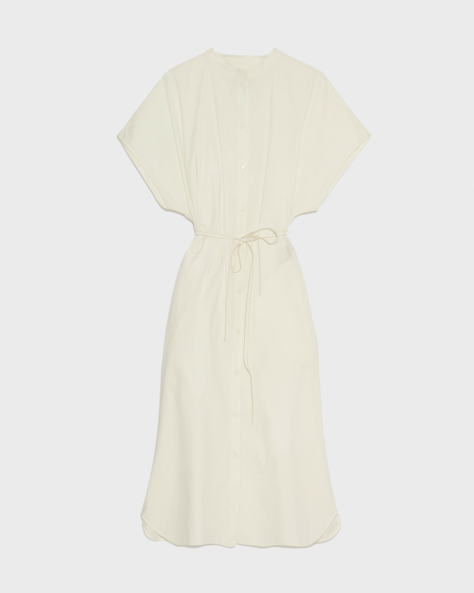 Long Cotton shirt dress - White - Yves Salomon – Yves Salomon US