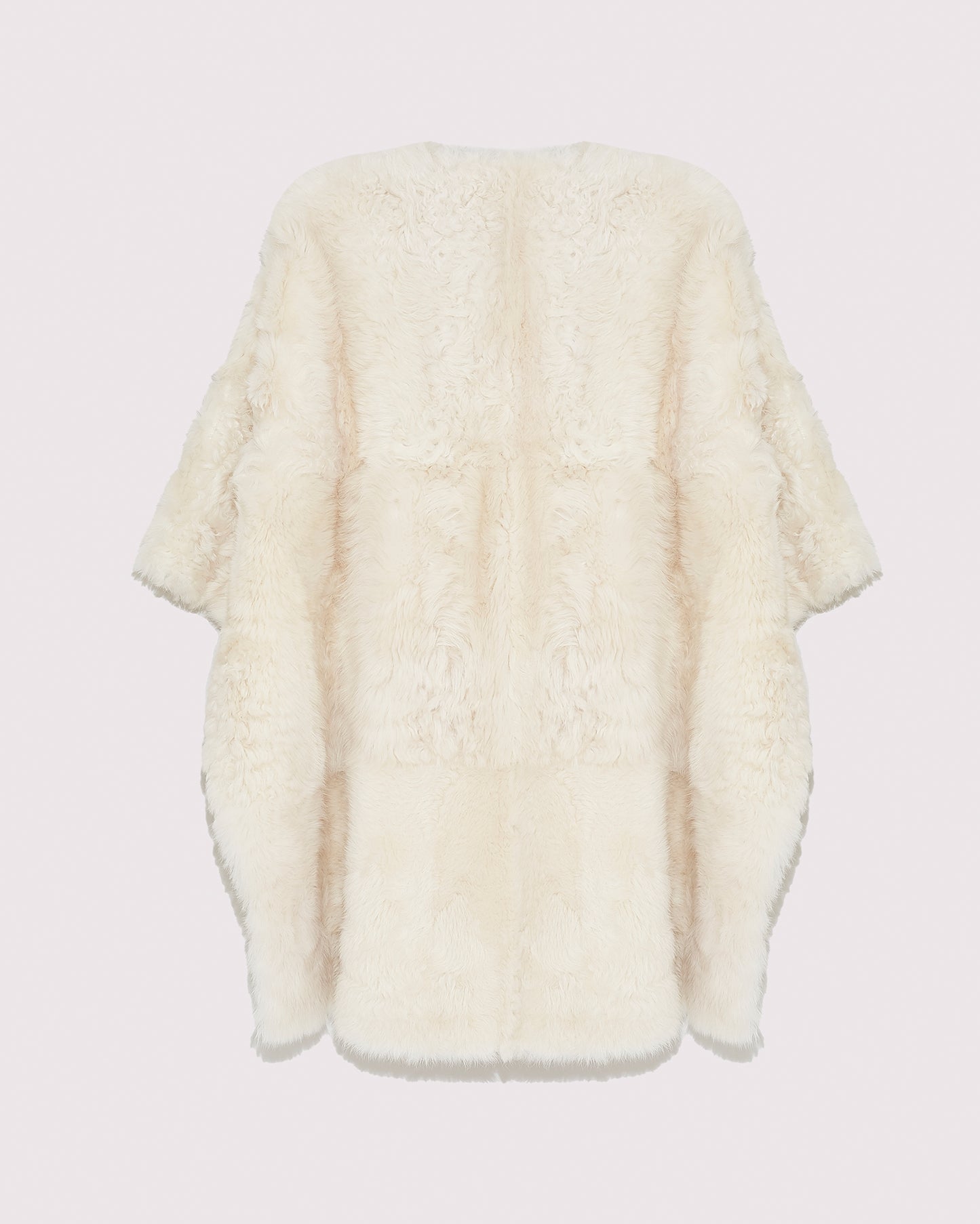 Silky Tuscan lambskin belted cape