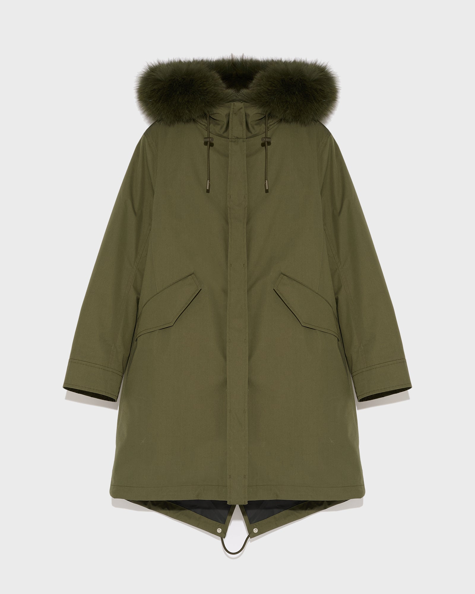 コート YVES SALOMON 25WYG51956MAAG Coats Long cashmere-blend trench coat with removable collar