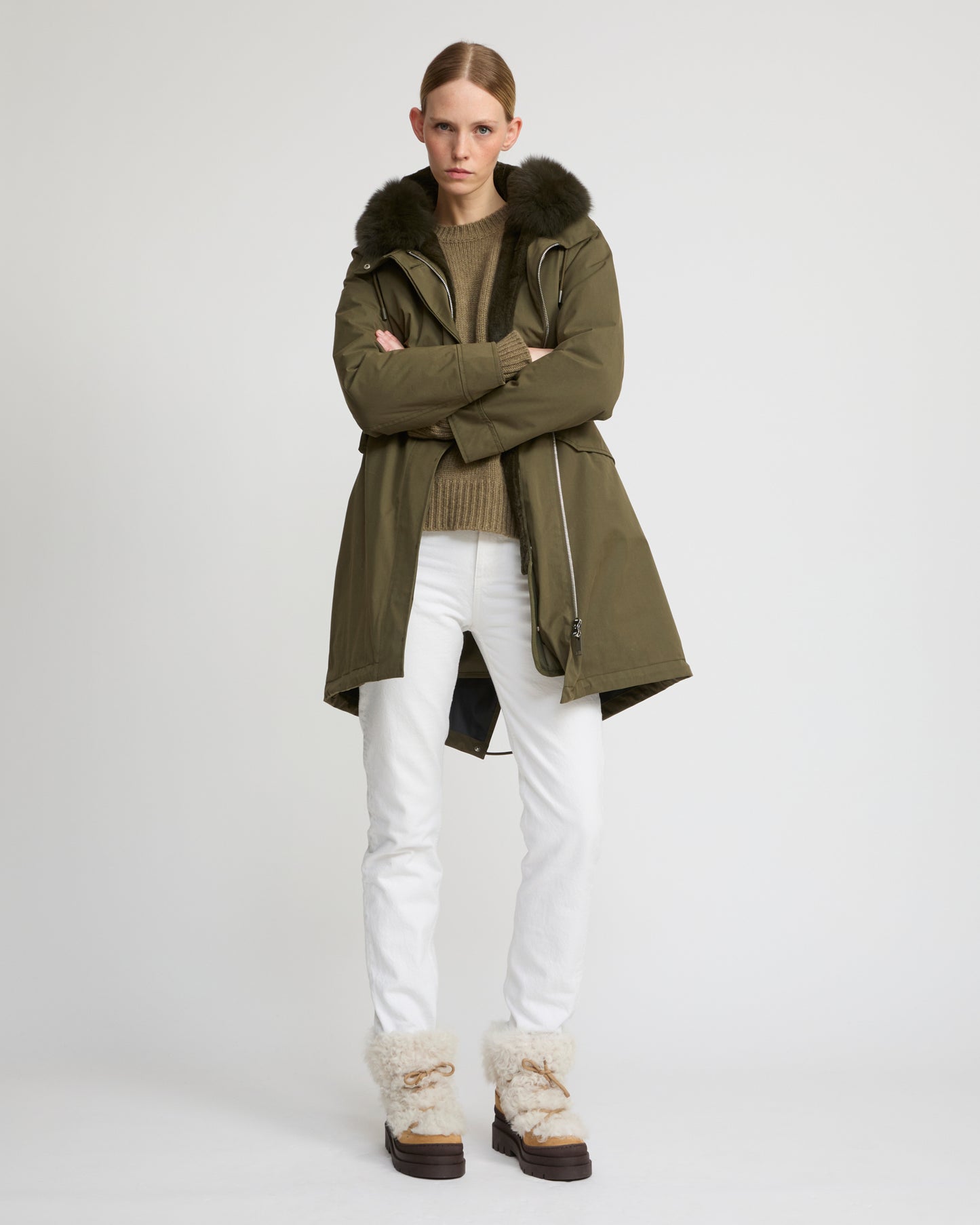 Merino lambskin shearling boots - Yves Salomon