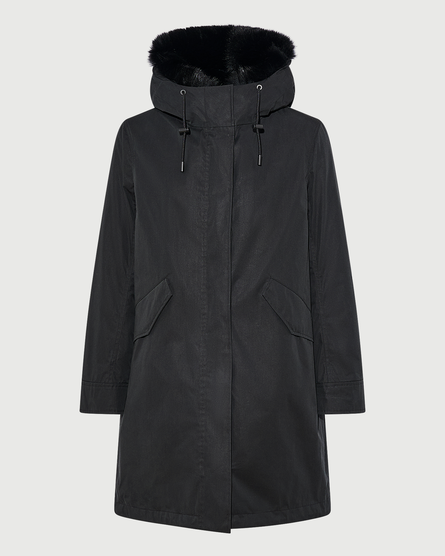 Long Iconic parka in waterproof cotton blend with fox and rabbit fur - Yves Salomon - New Fall Winter Collection