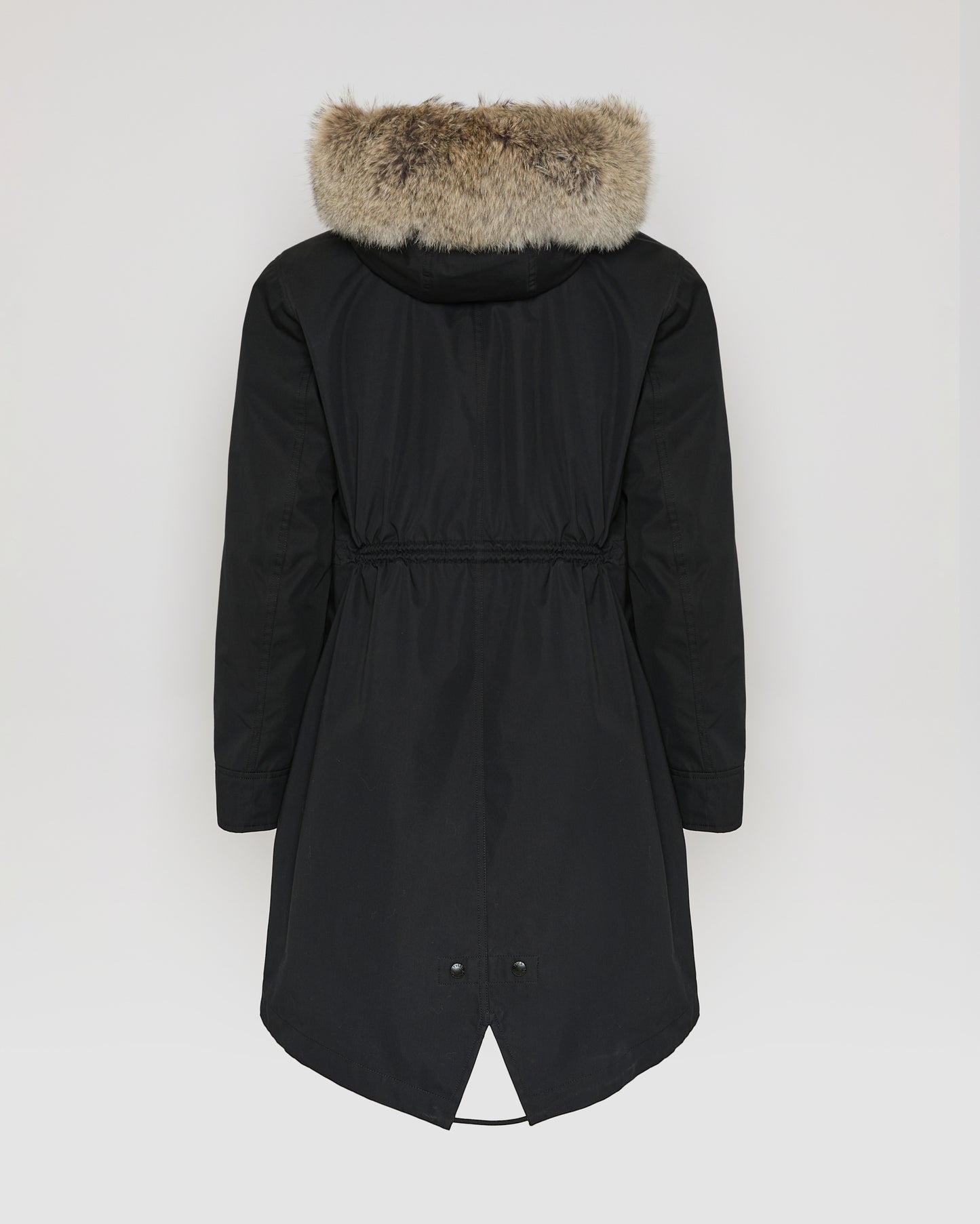 Regular parka in cotton blend and Rabbit fur - Yves Salomon