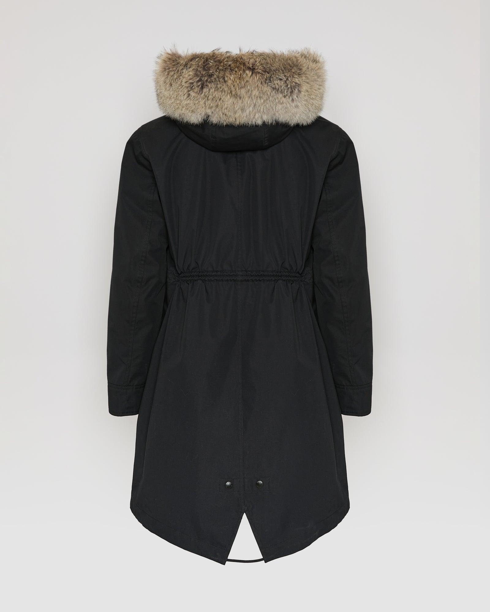 Regular parka in cotton blend and Rabbit fur - Yves Salomon