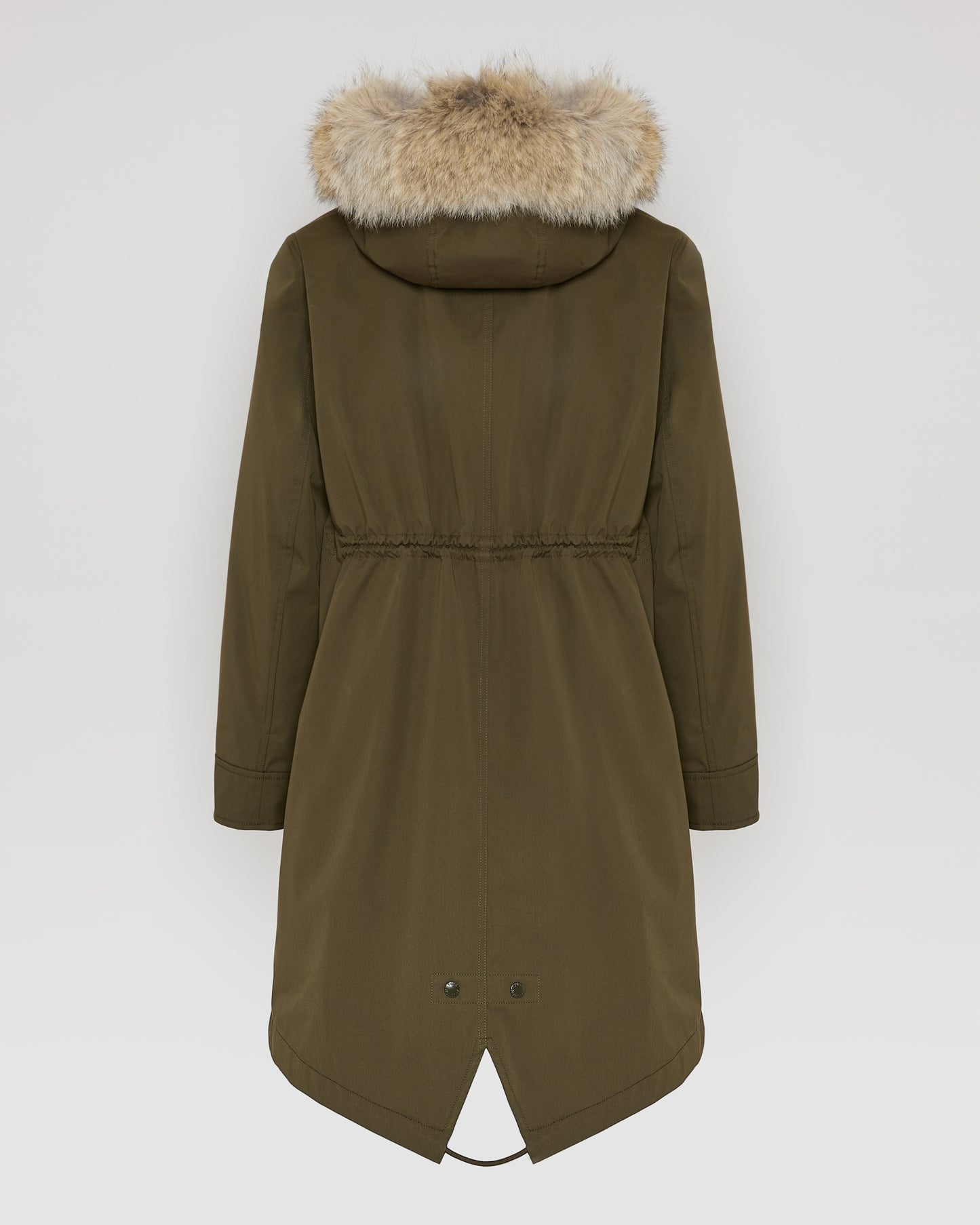 Regular parka in cotton blend and Rabbit fur - Yves Salomon