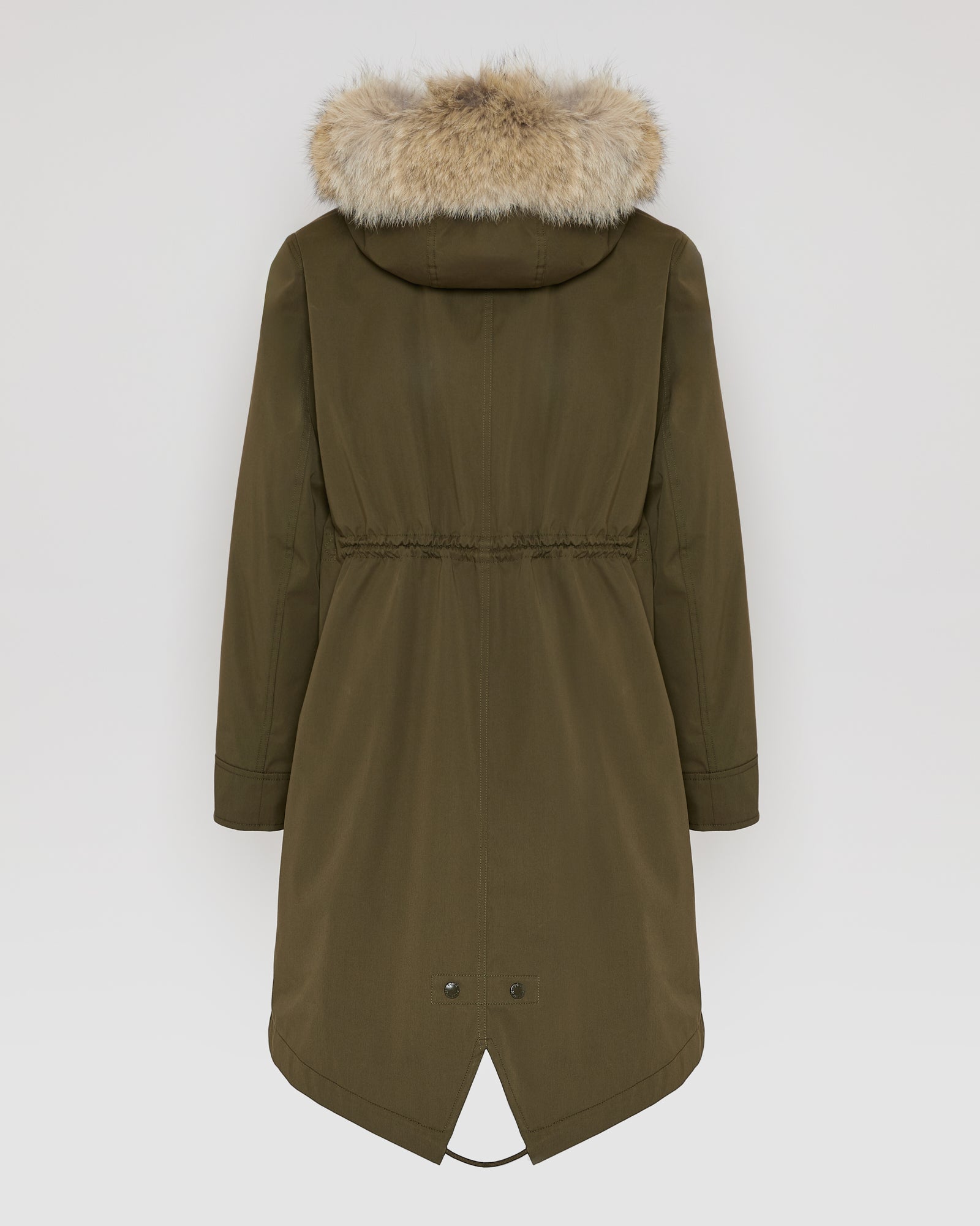 Regular parka in cotton blend and Rabbit fur - Yves Salomon