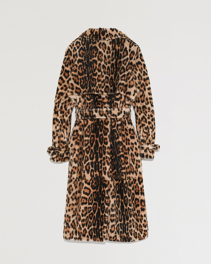 Trench coat in lambskin shearling-Yves salomon-Winter sale & boxing day