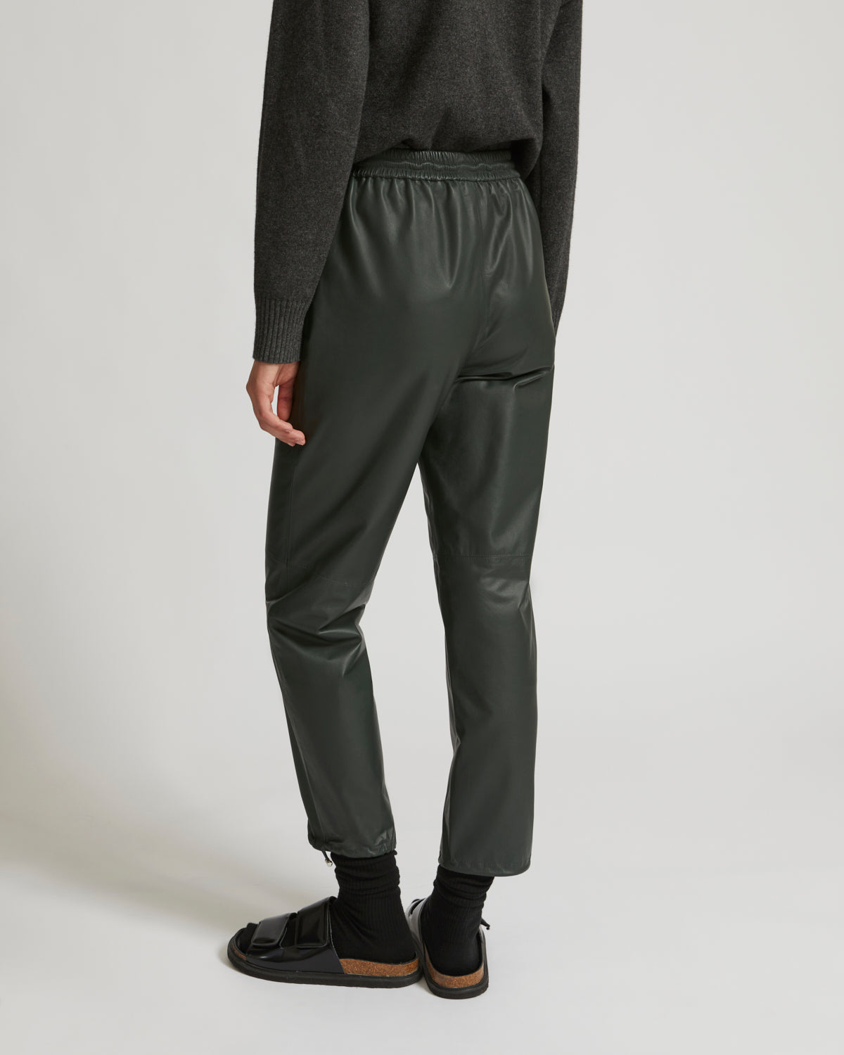 Balck Friday 2025 - Yves Salomon - Lamb leather joggers