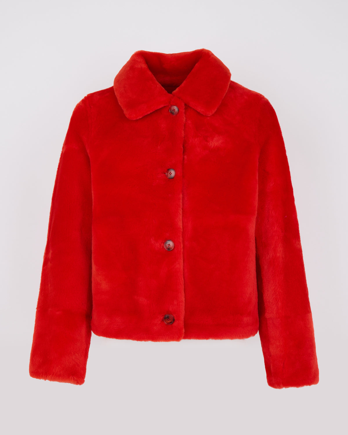 Short jacket in shearling merino lambskin - Yves Salomon - New Fall/Winter Collection