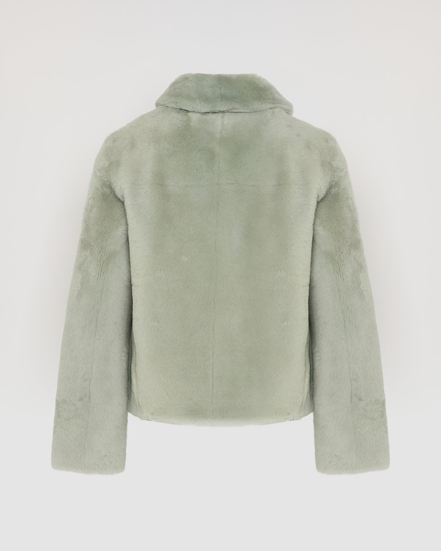 Short reversible jacket in merino lambskin - Yves Salomon