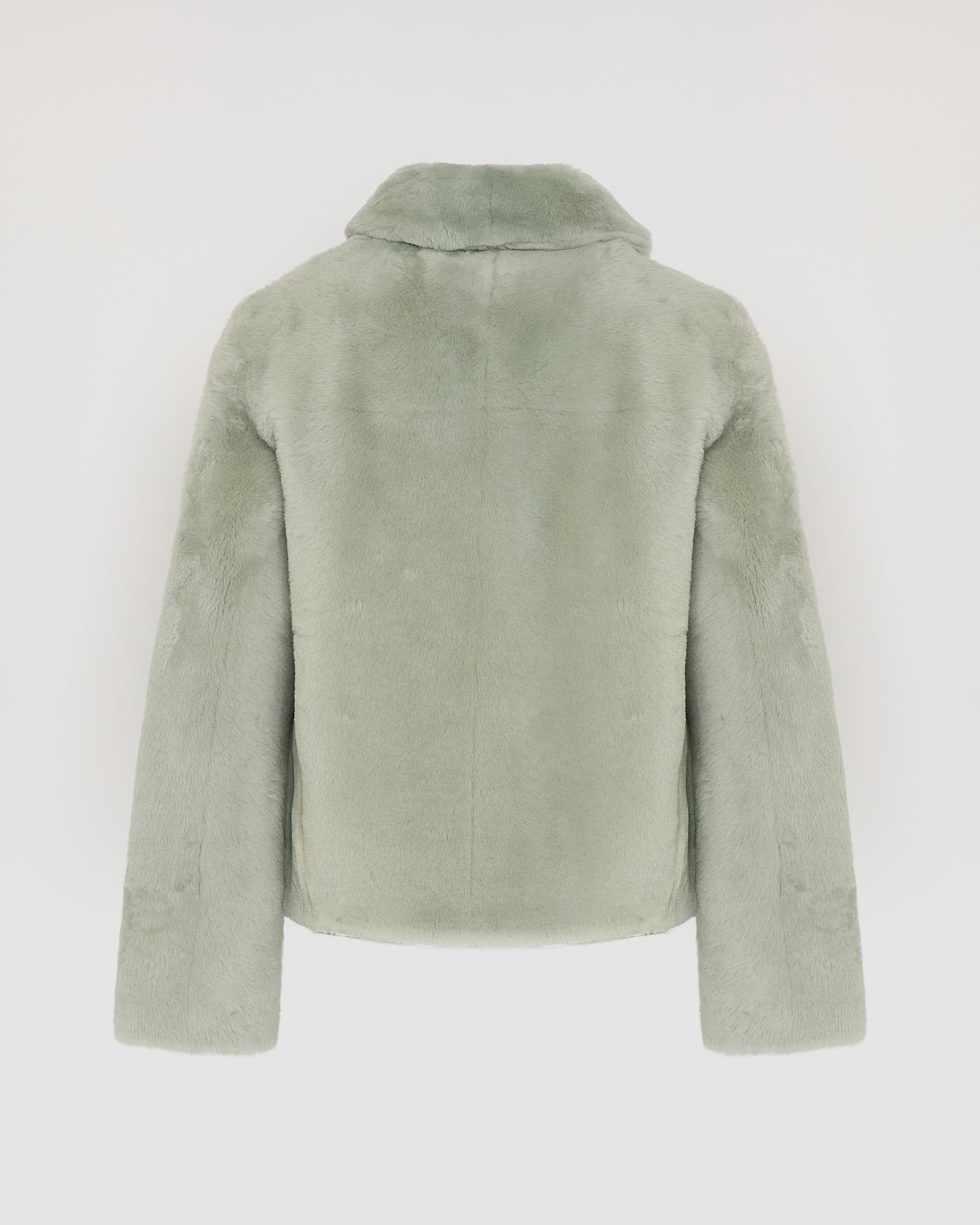 Short reversible jacket in merino lambskin - Yves Salomon