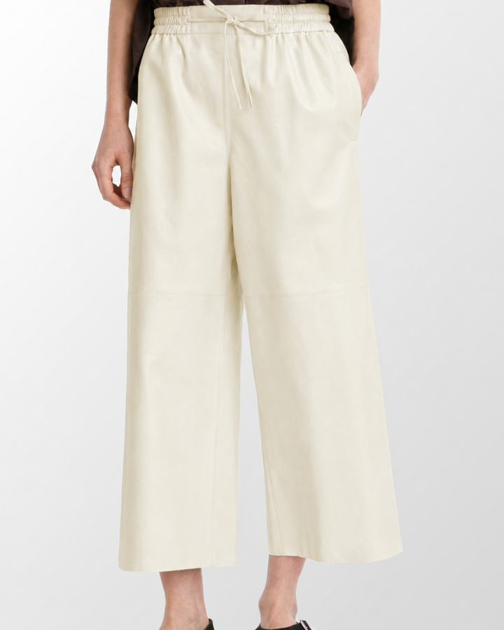 Culottes in fine lamb leather -Summer sale - Yves Salomon