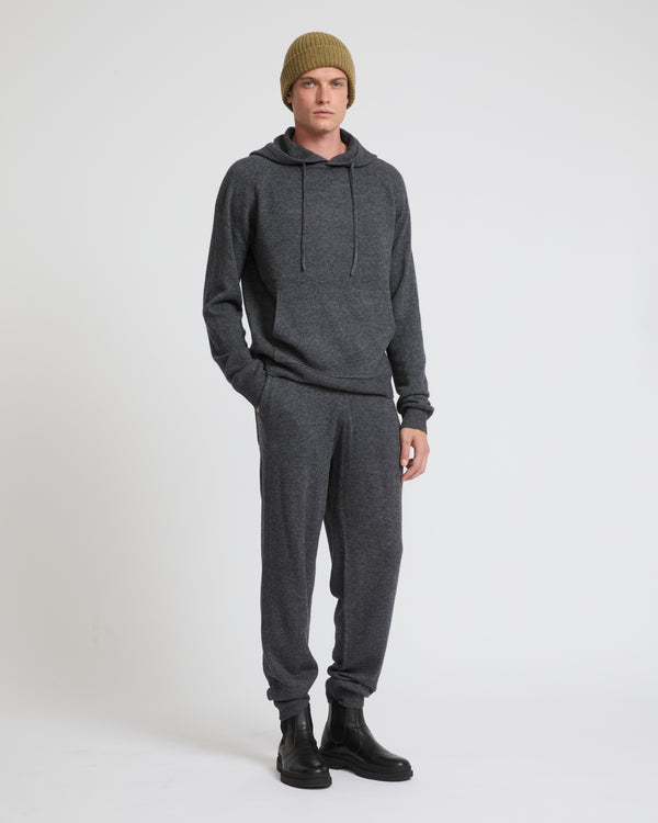 Knit track pants - grey - Yves Salomon