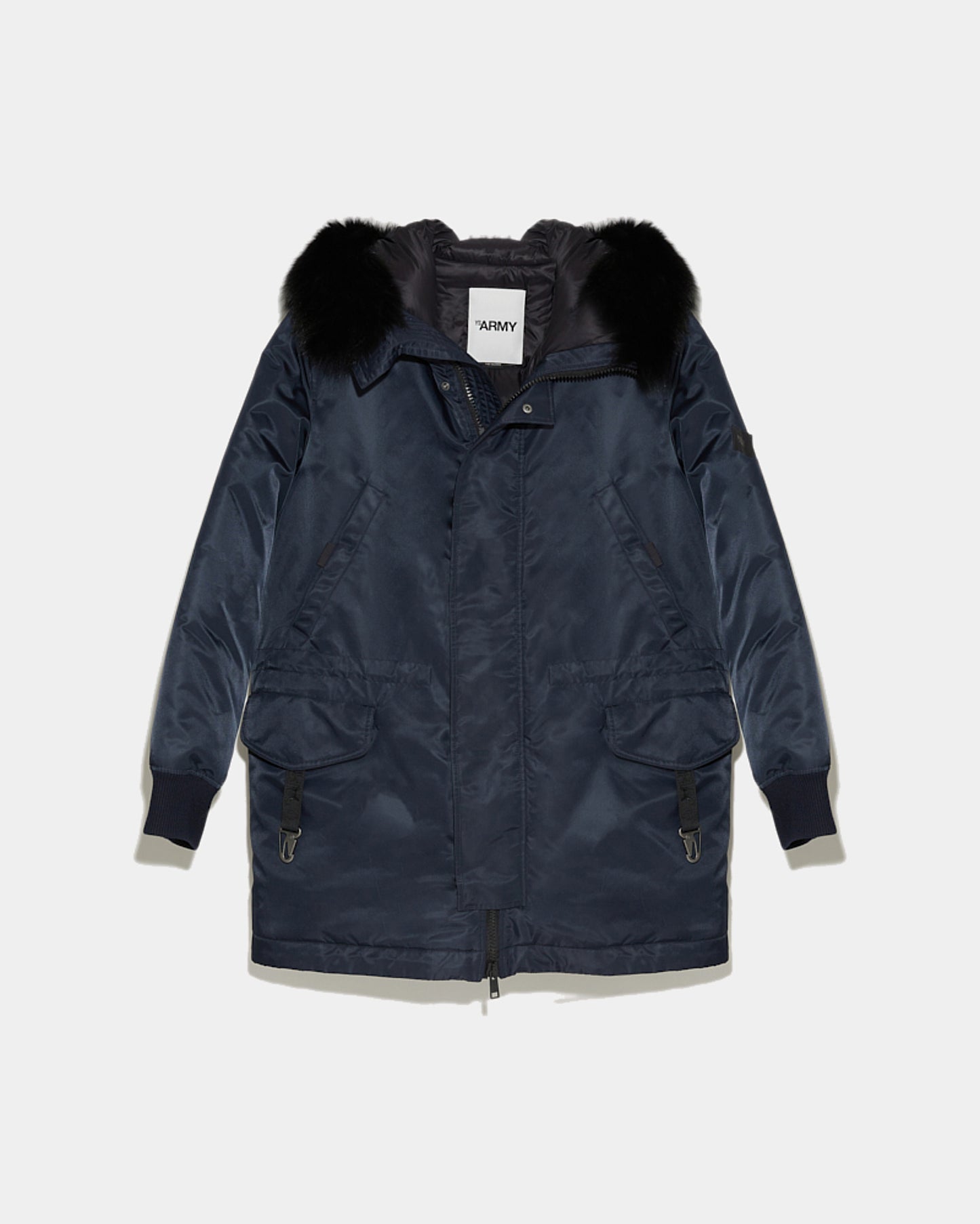 Balck Friday 2025 - Yves Salomon - Hooded down jacket in technical fabric with fox fur