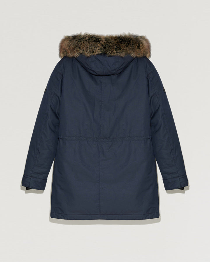Hooded parka with fox fur-Yves Salomon-Winter sale & boxing day