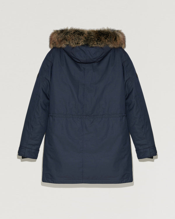 Hooded parka with fox fur-Yves Salomon-Winter sale & boxing day