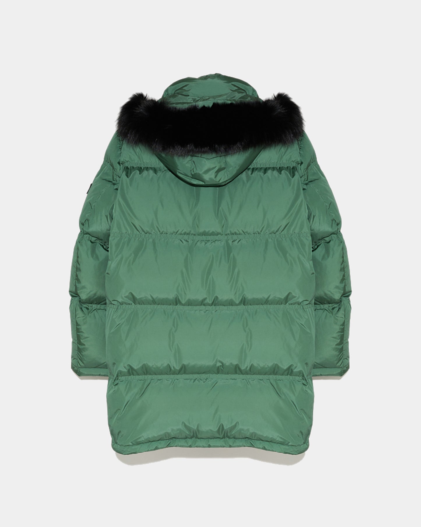 Balck Friday 2025 - Yves Salomon - Long Hooded down jacket with fox fur