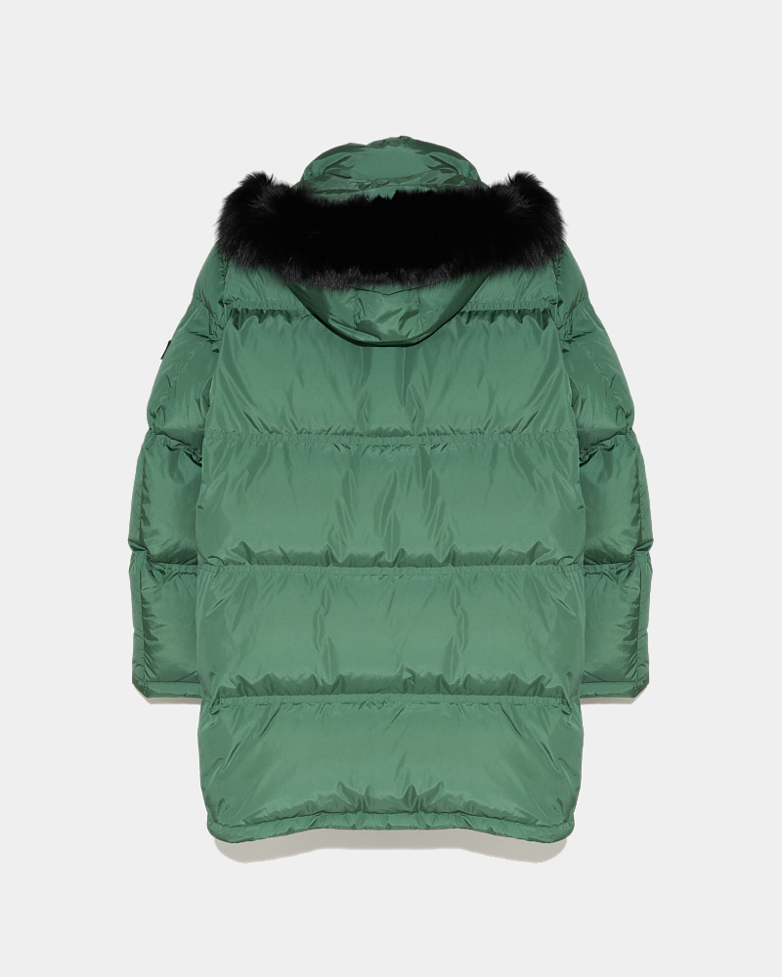 Balck Friday 2025 - Yves Salomon - Long Hooded down jacket with fox fur