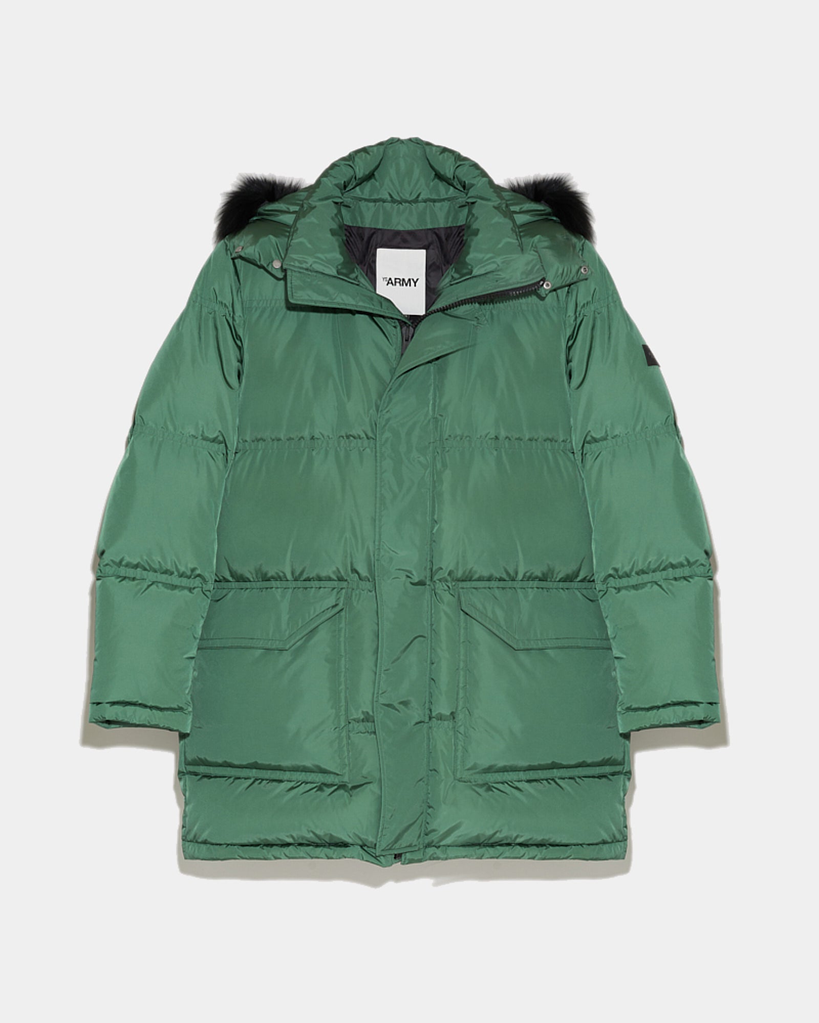 Balck Friday 2025 - Yves Salomon - Long Hooded down jacket with fox fur