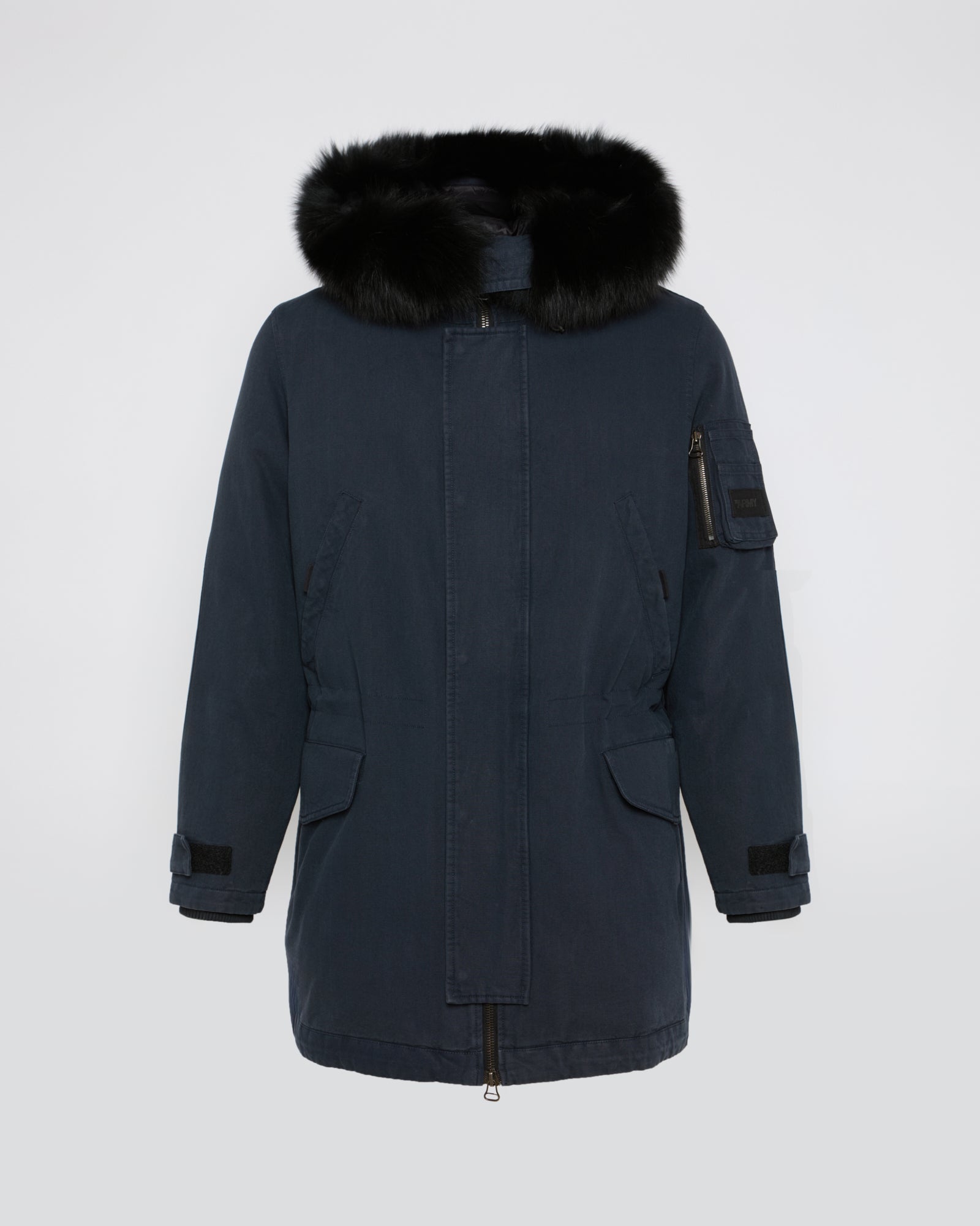 Balck Friday 2025 - Yves Salomon - Short hooded parka with fox fur