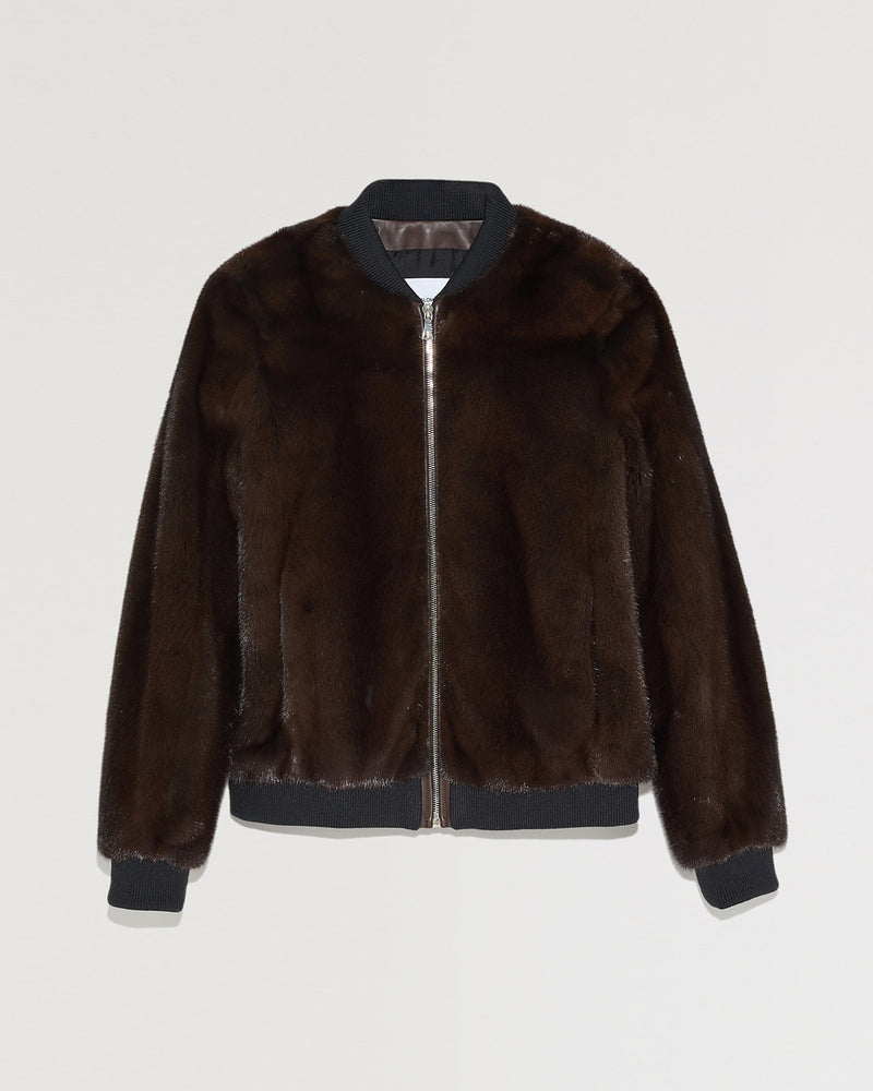 Bombers short mink fur jacket-Yves salomon-Winter sale & boxing day