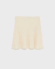 Short pleated Knit skirt