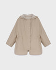 Short double-sided cotton cape