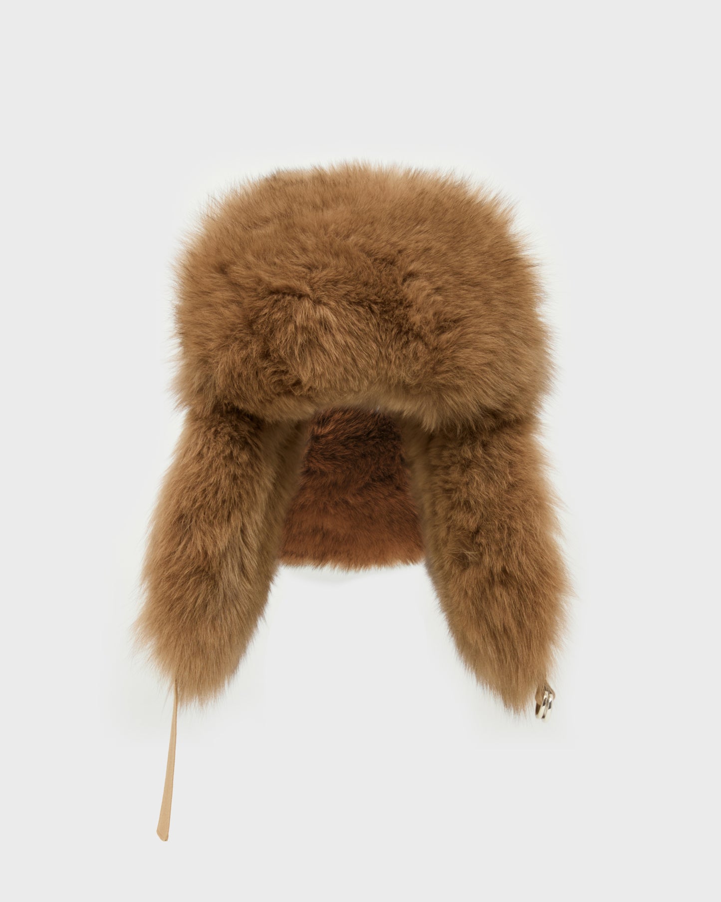 Loro Piana Flannel and fox fur ushanka -Yves Salomon