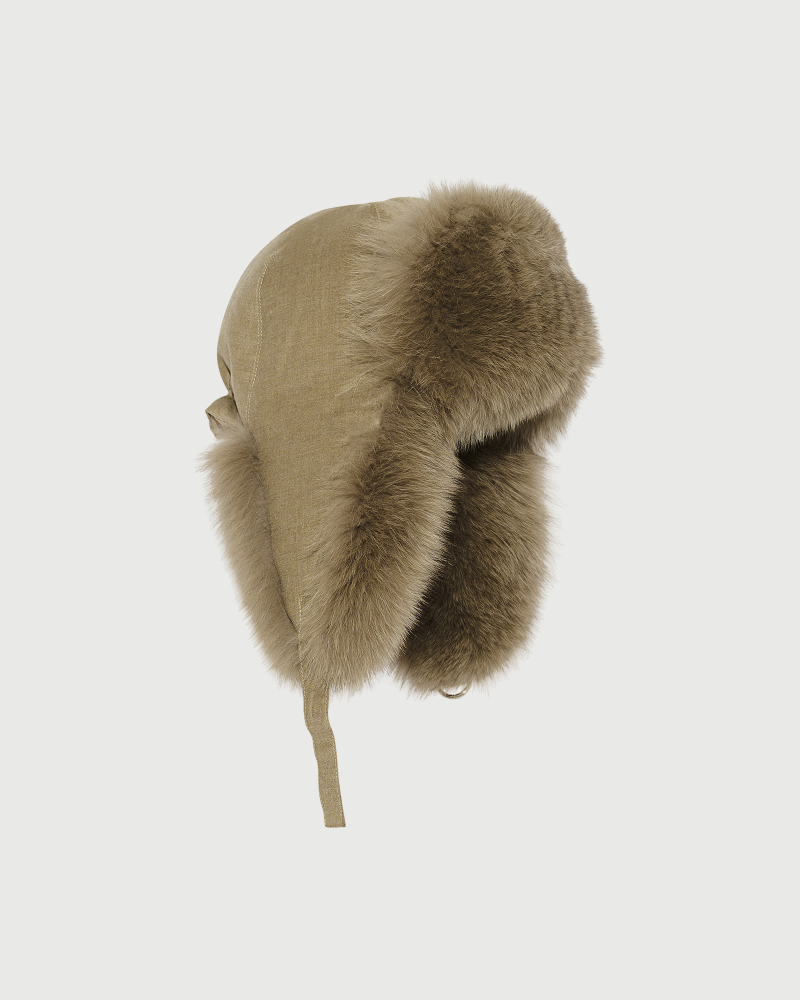 Loro Piana Flannel and fox fur ushanka - Yves Salomon - New Fall Winter Collection