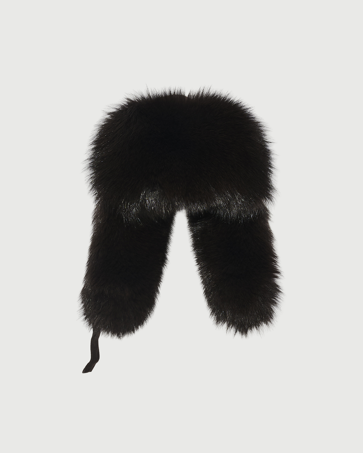 Loro Piana Flannel and fox fur ushanka - Yves Salomon - New Fall Winter Collection