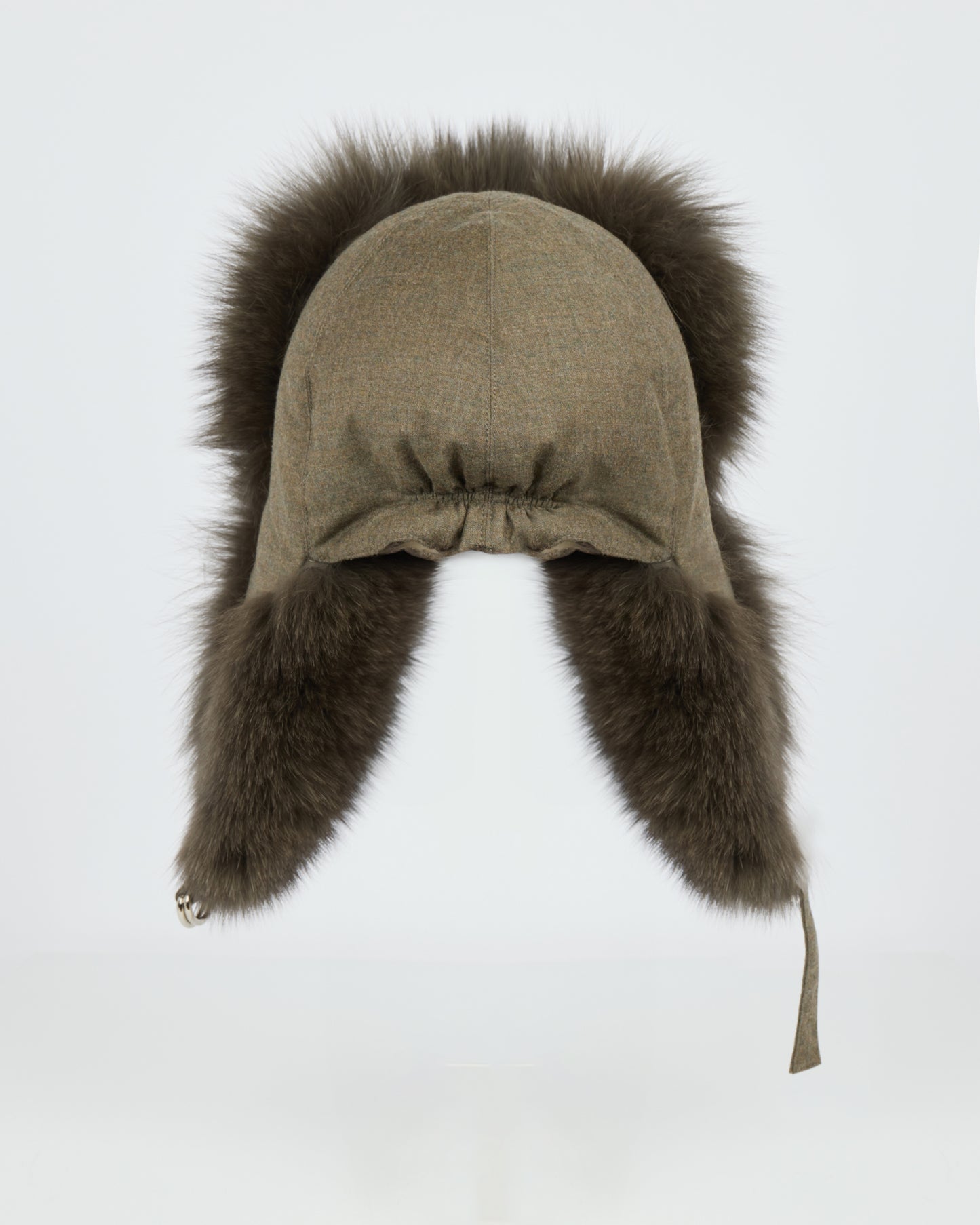 Loro Piana Flannel and fox fur ushanka - New Fall/Winter Collection