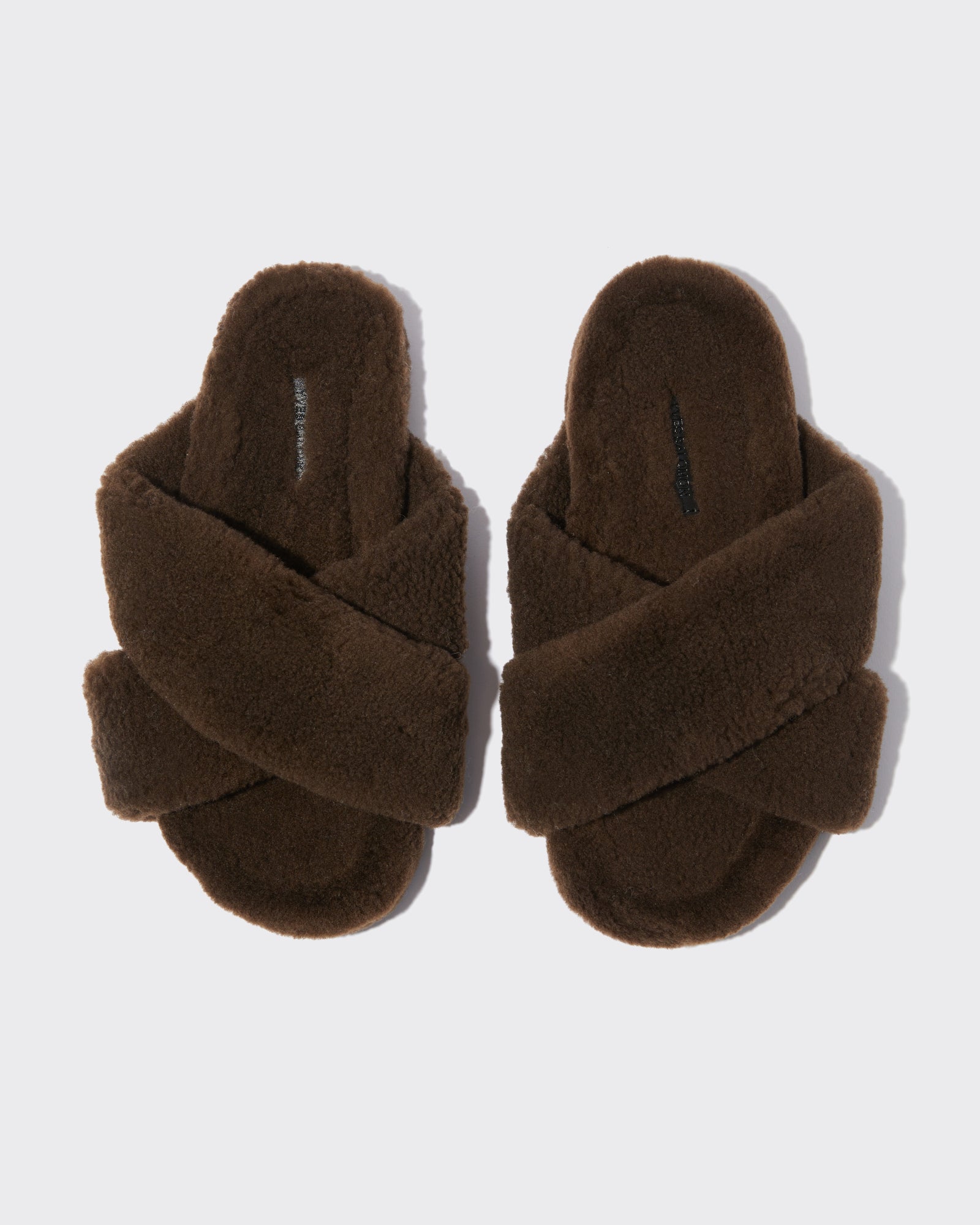 【関税込み】Yves Salomon ブラック Toscana スリッパ YVES SALOMON＞FUR TOSCANA SLIPPERS/スリッパ