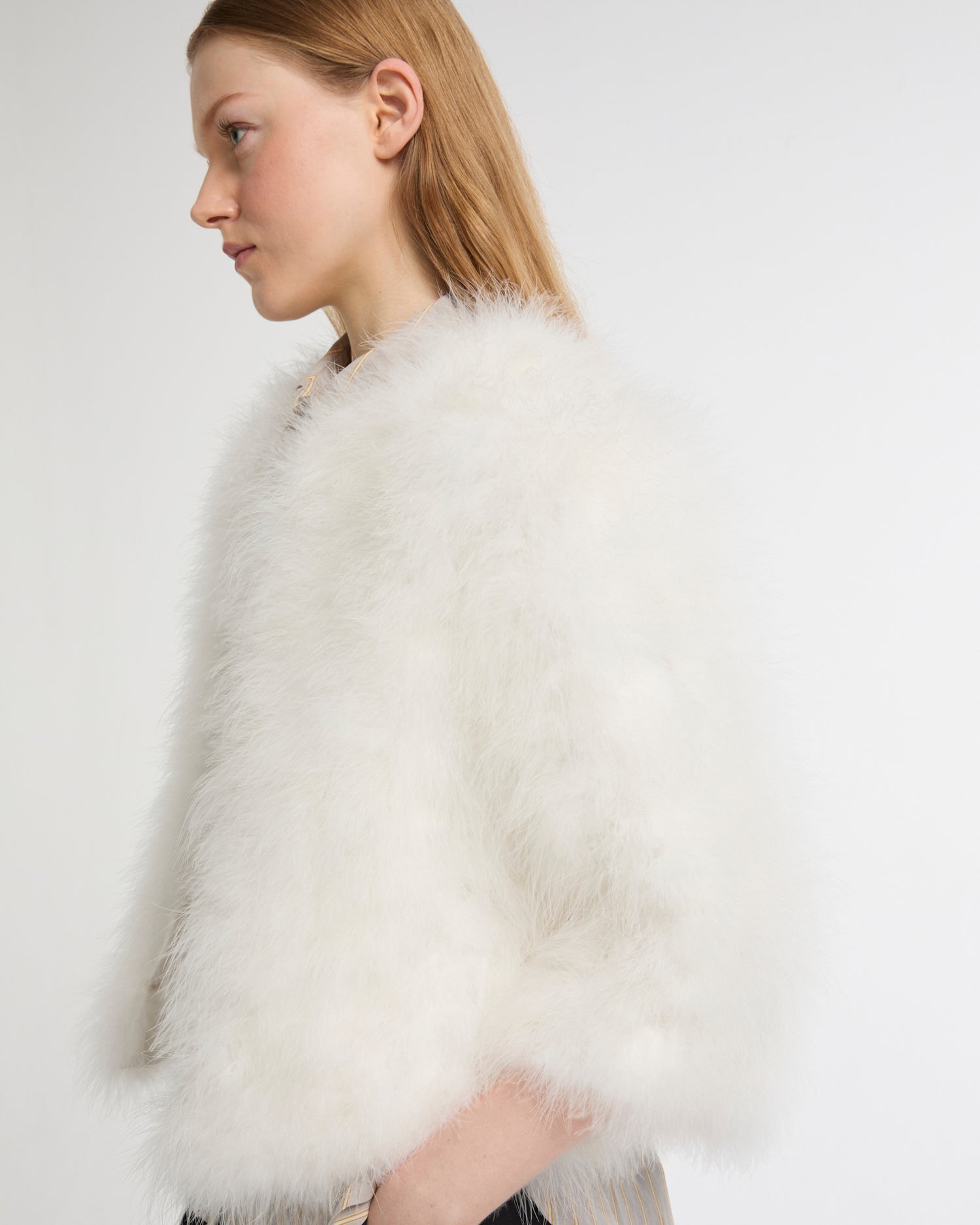 Short feather jacket -Summer sale - Yves Salomon