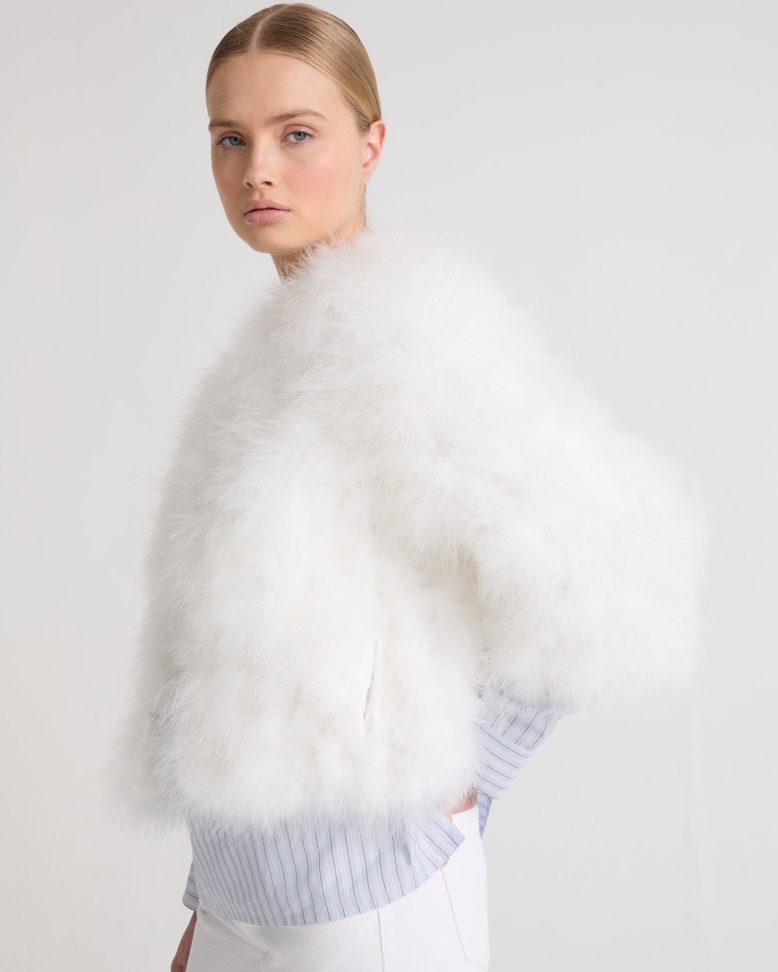 ★ SATUR ★(W) EDER WOOL CROP COAT 9EB29C05-EB0A-4591-AD13-