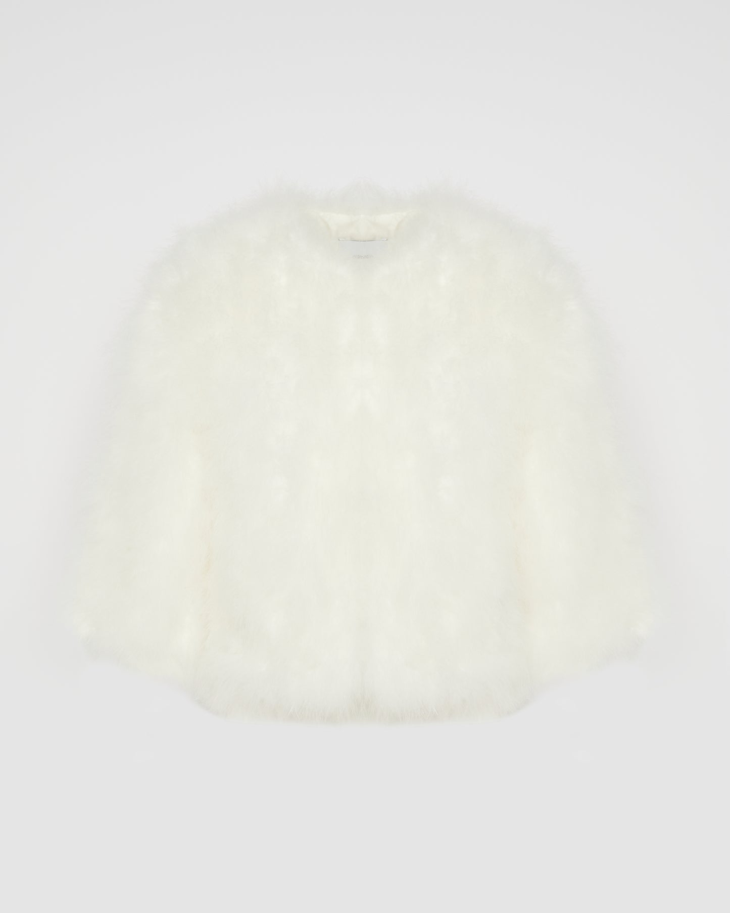 Short feather jacket