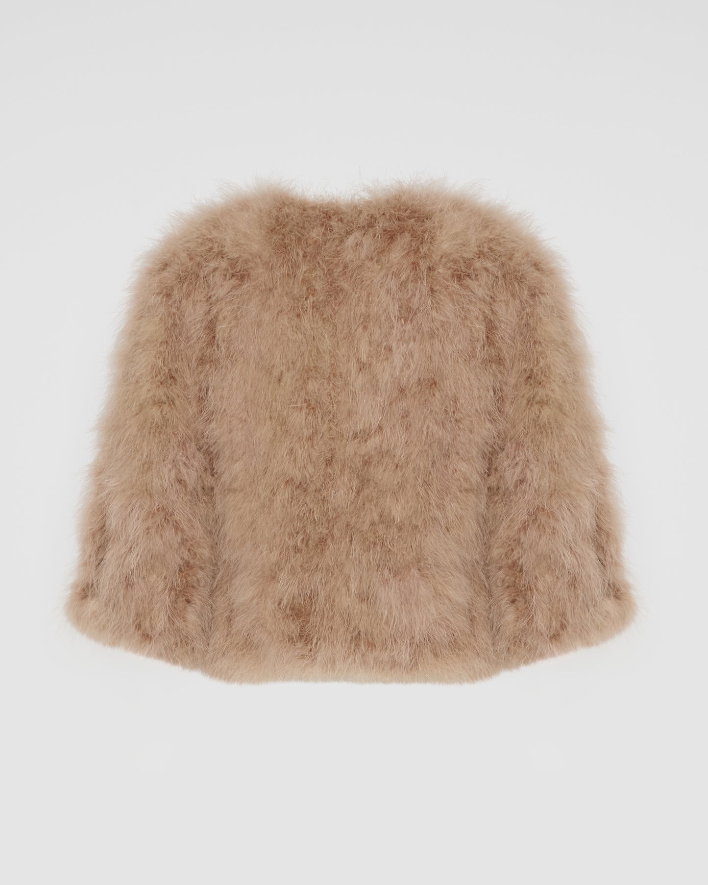 Short feather jacket