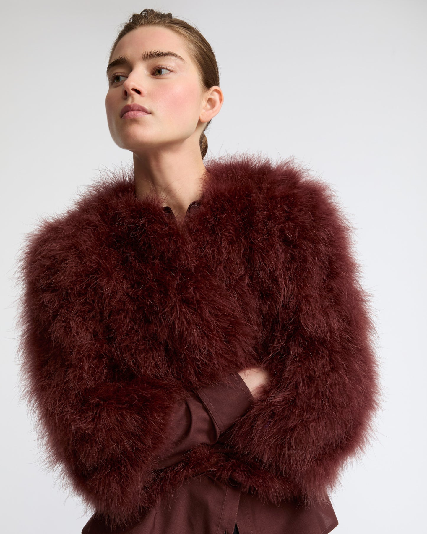 Short feather jacket - Yves Salomon - New Fall Winter Collection