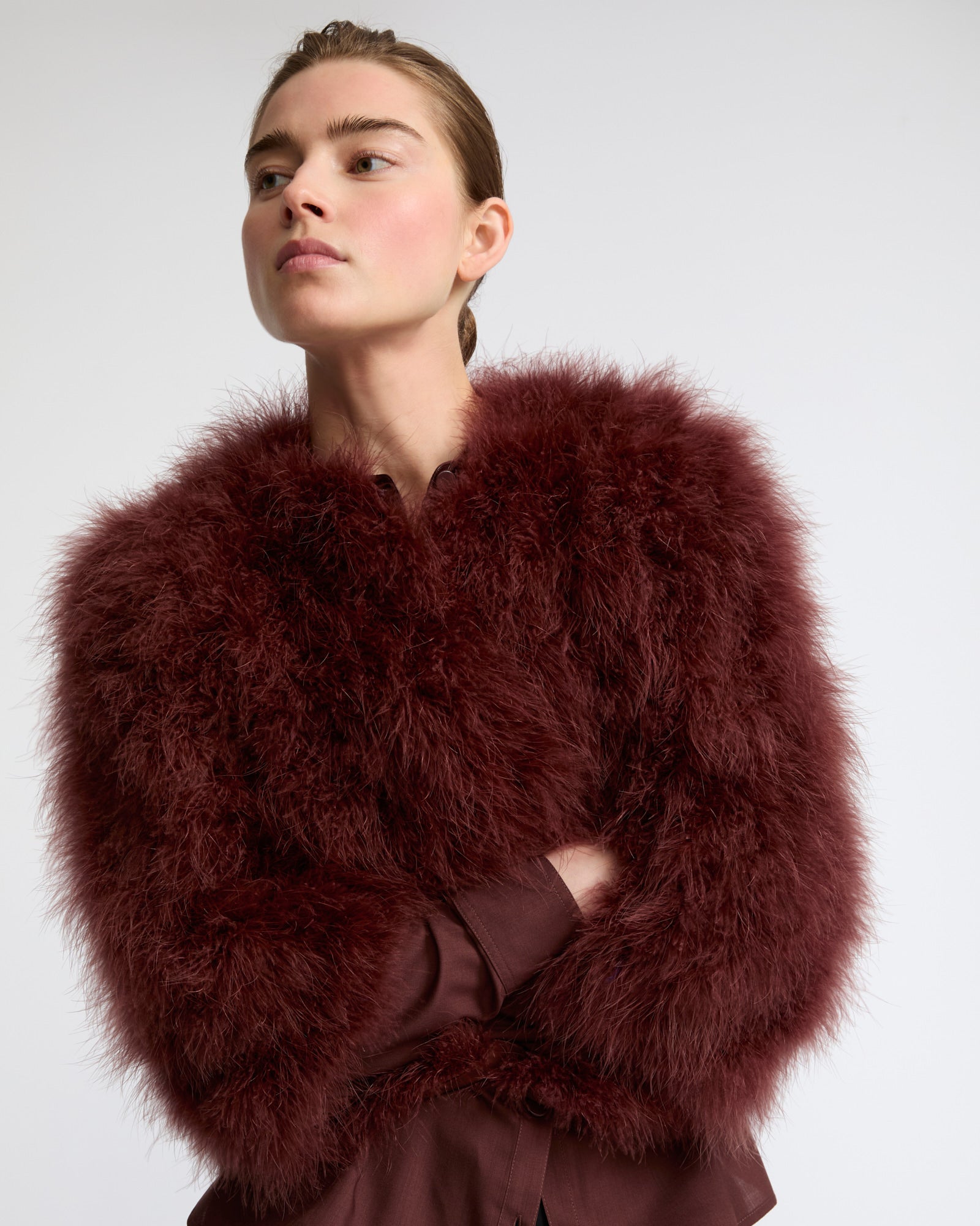 Short feather jacket - Yves Salomon - New Fall Winter Collection
