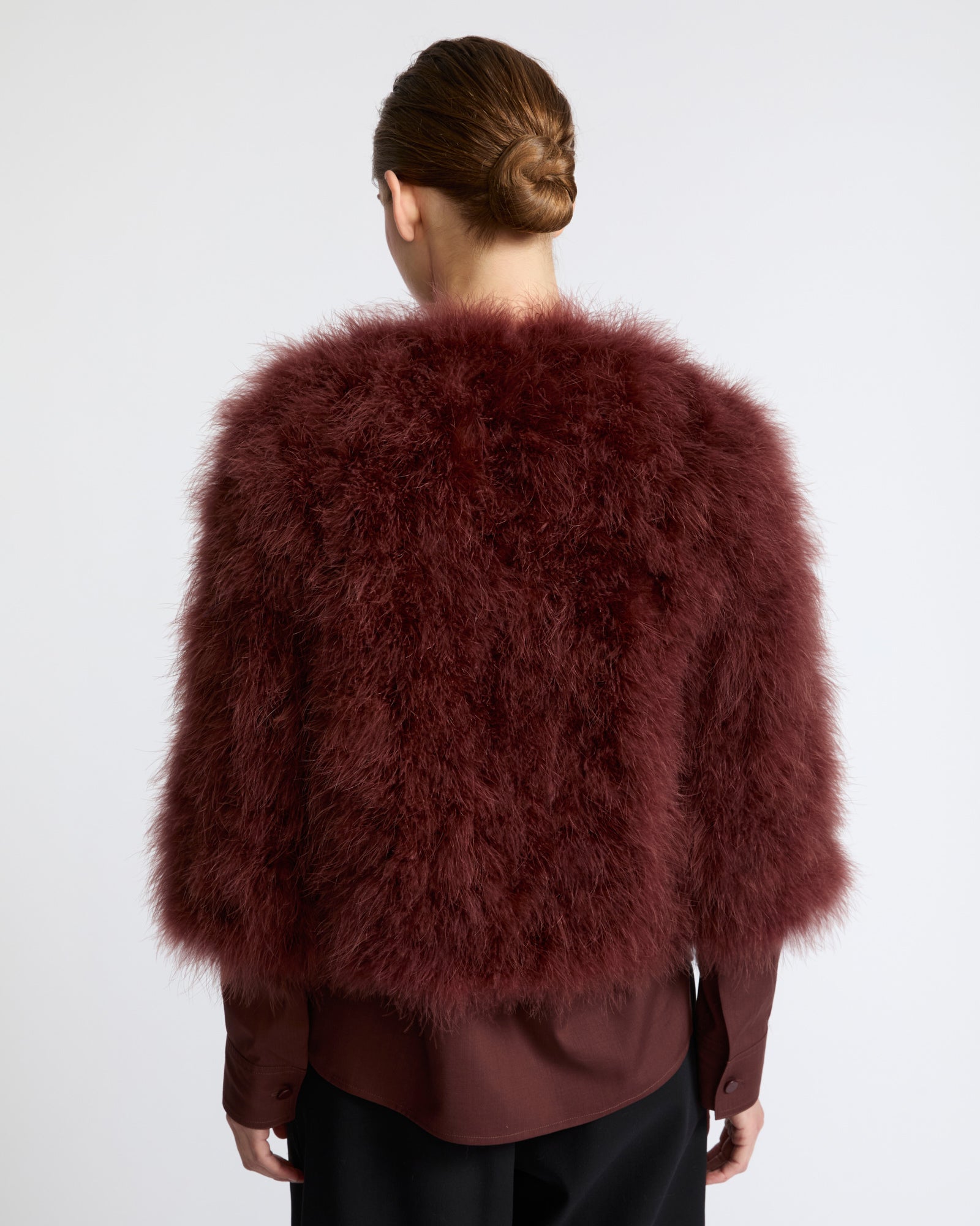 Short feather jacket - Yves Salomon - New Fall Winter Collection