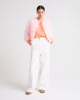 Short feather jacket