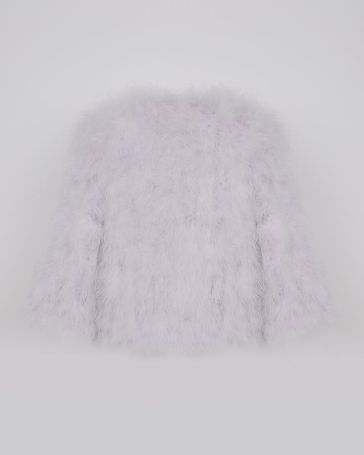 Short feather jacket