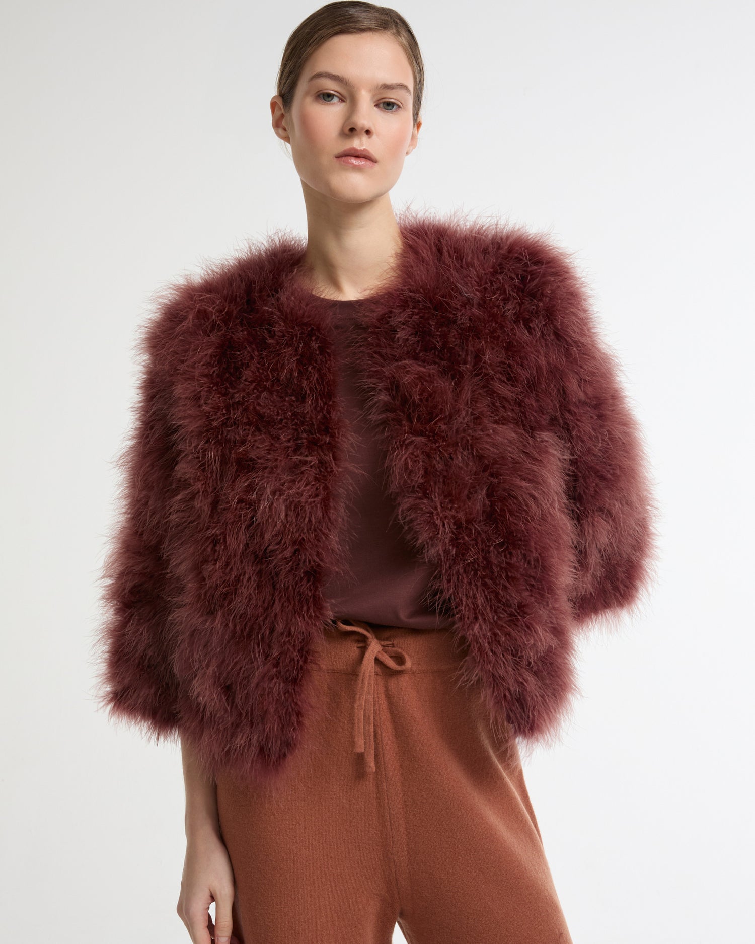 Short feather jacket -Summer sale - Yves Salomon
