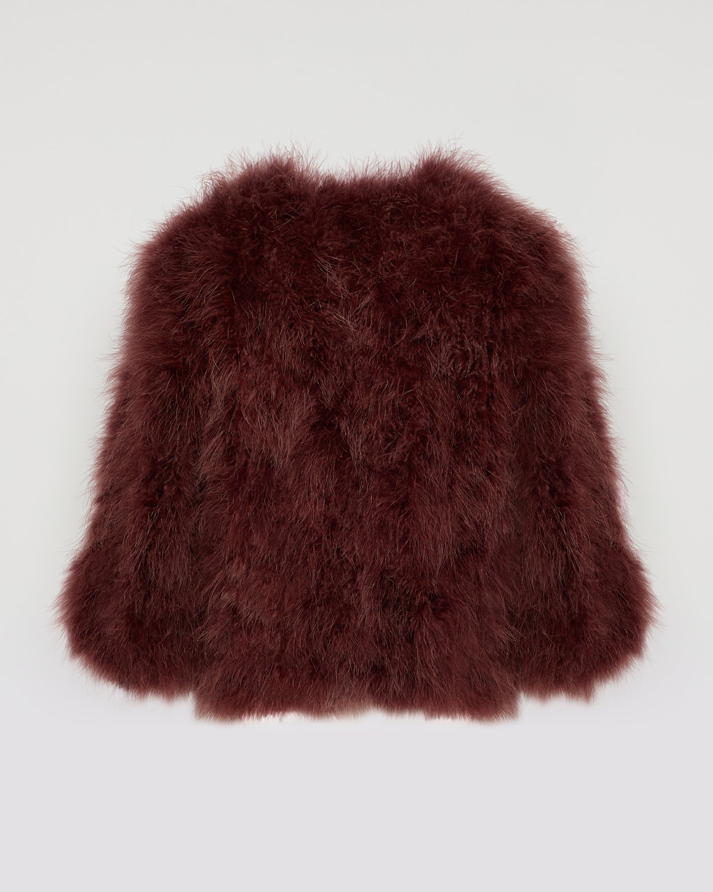 Short feather jacket