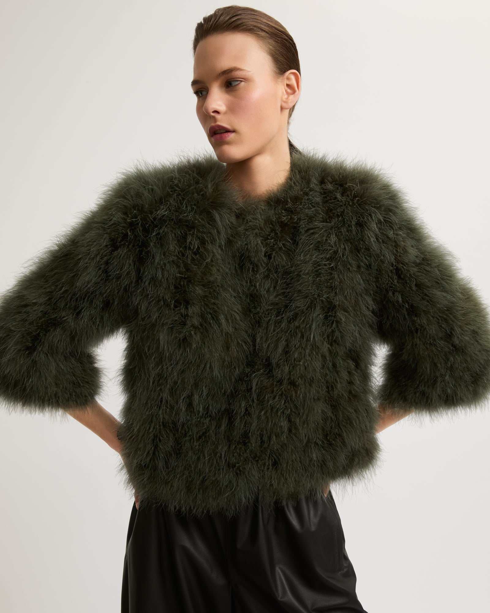 Pello bello feather jacket best sale