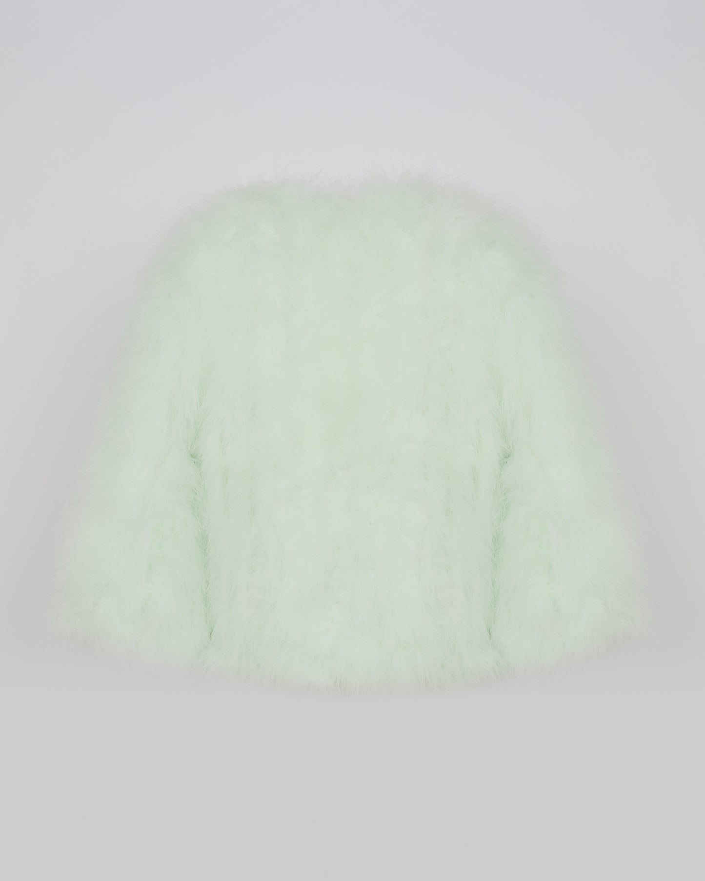Short feather jacket