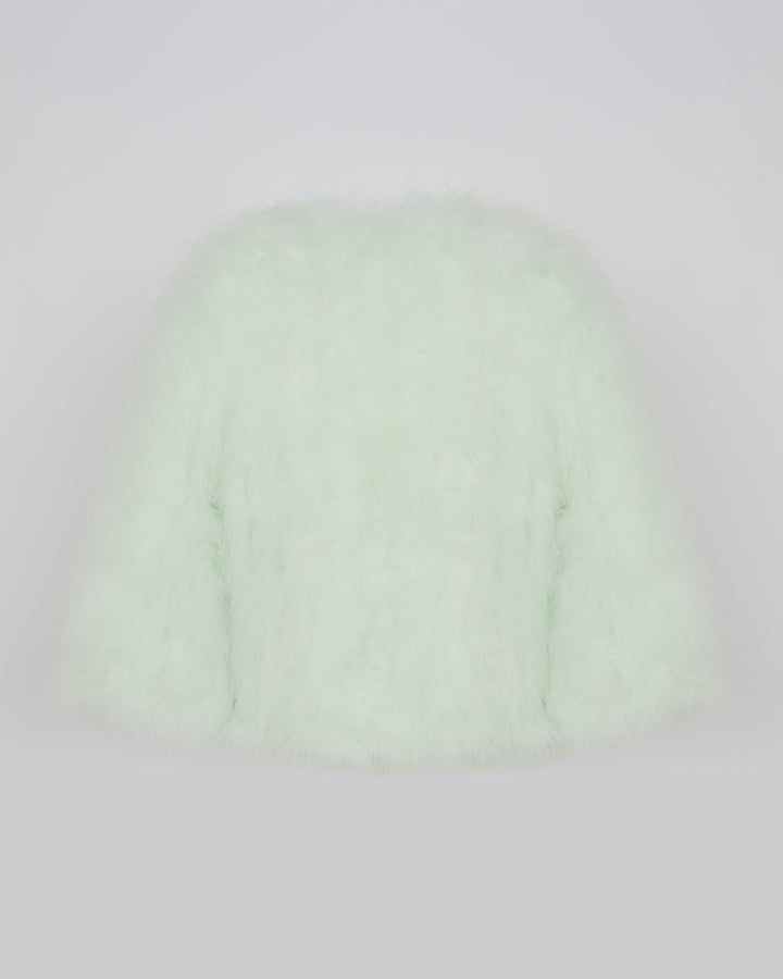 Short feather jacket